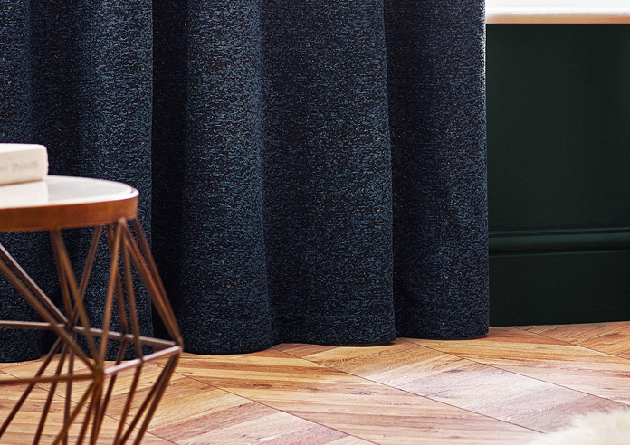 Galaxy Eyelet, Navy - Ready Made Curtains - Image 6